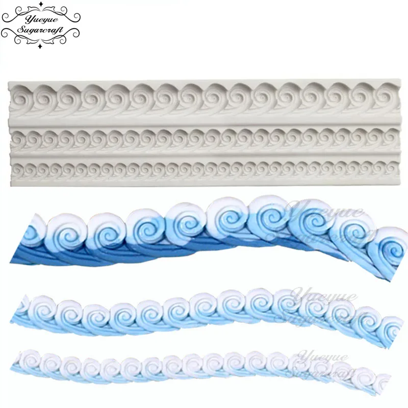 Yueyue Sugarcraft Wave Silicone mold fondant mold cake decorating tools chocolate mold
Yueyue Sugarcraft Wave Silicone mold fondant mold cake decorating tools chocolate mold