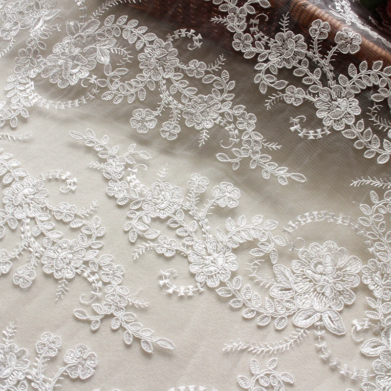 1yard/lot Lace Embroidery Flower Sequin Tulle Fabric for Veil Wedding Dress Party Stage Garment Sewing Mesh Decoration
1yard/lot Lace Embroidery Flower Sequin Tulle Fabric for Veil Wedding Dress Party Stage Garment Sewing Mesh Decoration
