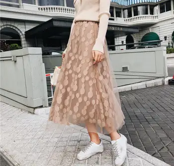 2018 autumn new Gothic retro skirt wave dot mesh fashion Laptop long paragraph big pendulum A-Line streetwear skirt
2018 autumn new Gothic retro skirt wave dot mesh fashion Laptop long paragraph big pendulum A-Line streetwear skirt