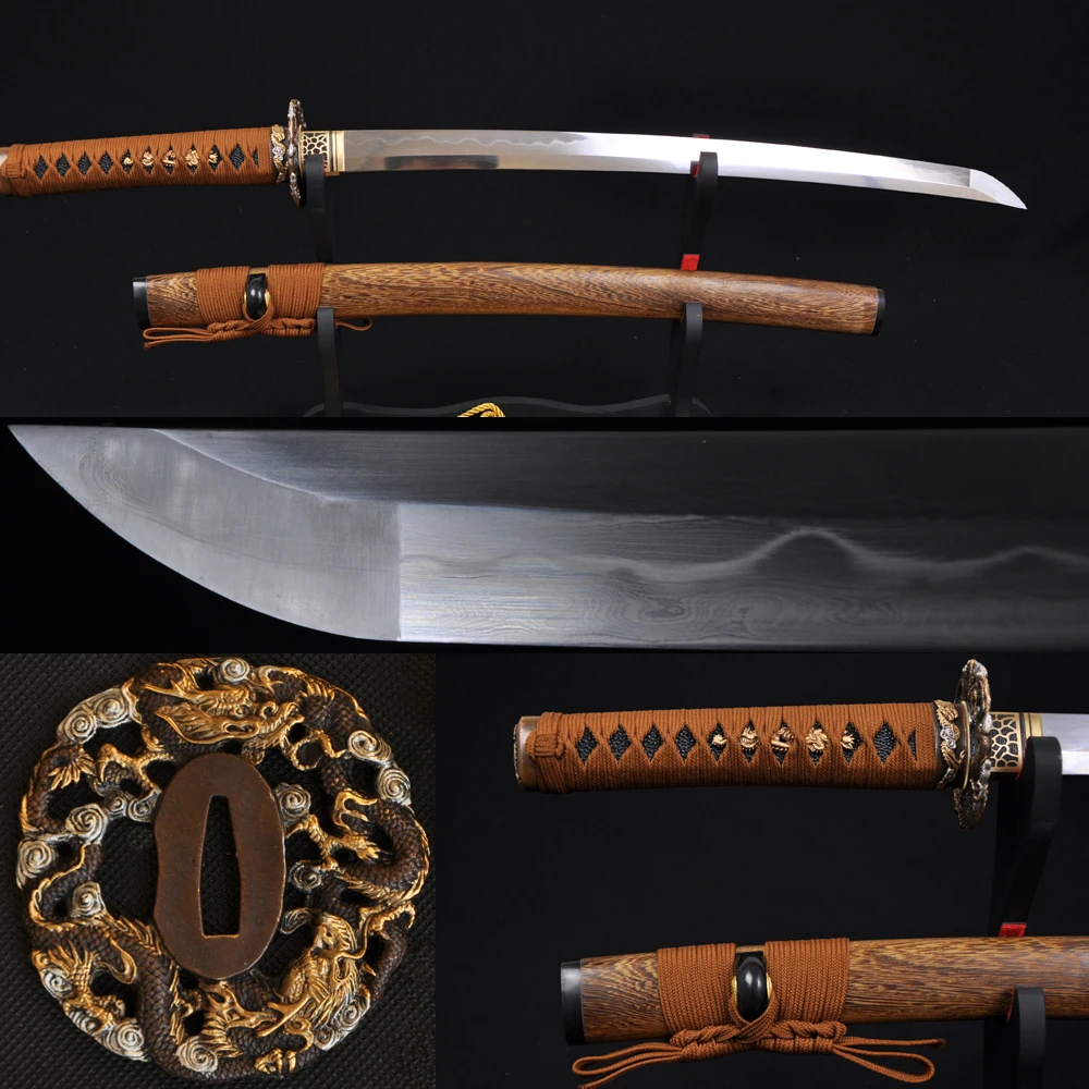 31" TOP QUALITY CLAY TEMPERED JAPANESE SAMURAI HUALEE WOOD DRAGON SWORD WAKIZASHI DAMASCUS FULL TANG HAND FORGE BLADE CUSTOM 
31" TOP QUALITY CLAY TEMPERED JAPANESE SAMURAI HUALEE WOOD DRAGON SWORD WAKIZASHI DAMASCUS FULL TANG HAND FORGE BLADE CUSTOM
