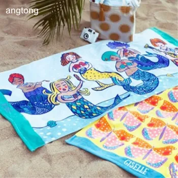 160X80cm 100% cotton beach towel butterfly pear mermaid print sports swim Children big size adult bath towel T212
160X80cm 100% cotton beach towel butterfly pear mermaid print sports swim Children big size adult bath towel T212