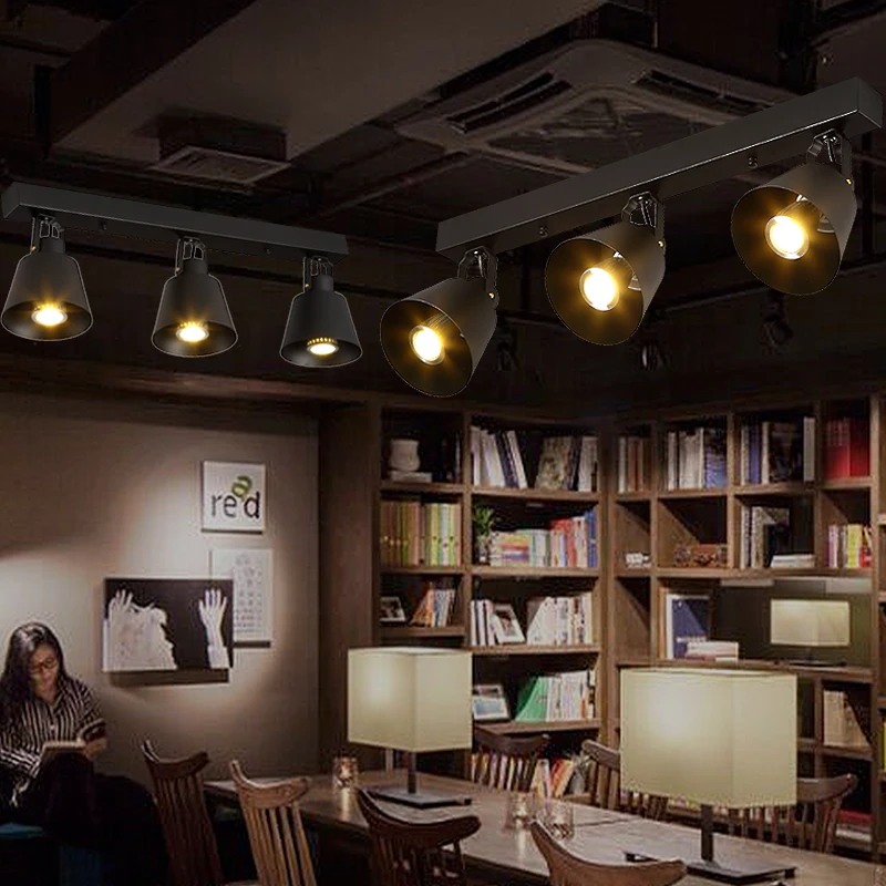 Vintage spotlight track lighting Black White Color led shop light fixtures Coffee Shop Showroom LED rail track light iluminacao
Vintage spotlight track lighting Black White Color led shop light fixtures Coffee Shop Showroom LED rail track light iluminacao