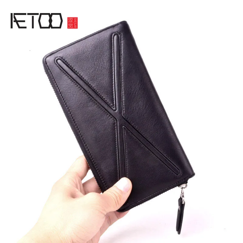 AETOO Personality original trend of the first layer of soft leather long wallet handbag leather zipper long wallet
AETOO Personality original trend of the first layer of soft leather long wallet handbag leather zipper long wallet