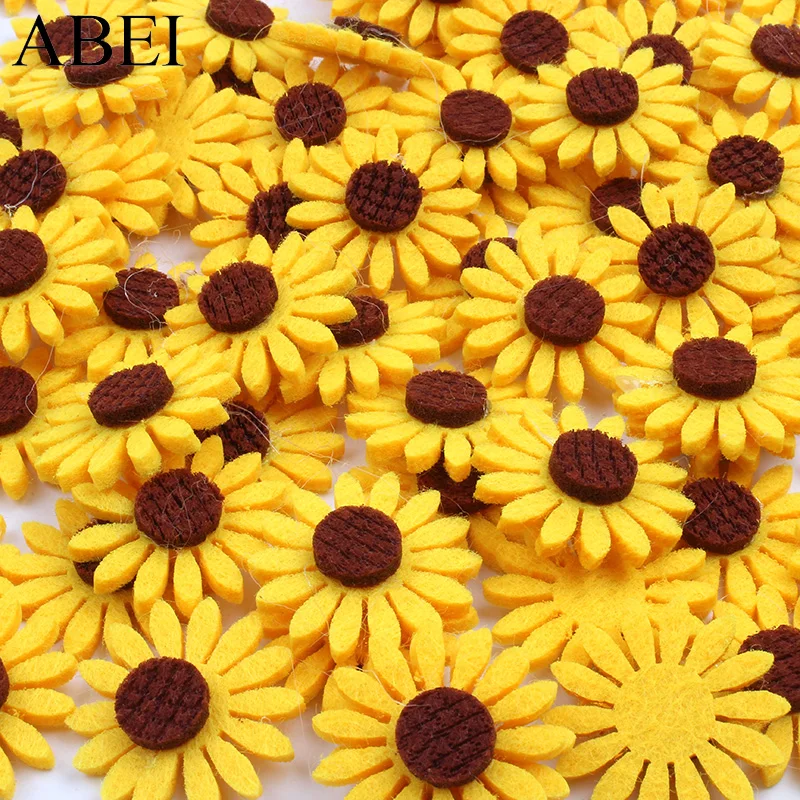50pcs/lot 3cm sunflower patches stick-on fabric pads flower felt fabric pad for Scrapbooking Wedding Decors Garments Accessories
50pcs/lot 3cm sunflower patches stick-on fabric pads flower felt fabric pad for Scrapbooking Wedding Decors Garments Accessories