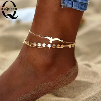 3PCS/Set Bohemian Eagle Sequins Anklets For Women Fashion Gold Color Bracelet Anklet on the Leg Beach Foot Accessories Wholesale
3PCS/Set Bohemian Eagle Sequins Anklets For Women Fashion Gold Color Bracelet Anklet on the Leg Beach Foot Accessories Wholesale