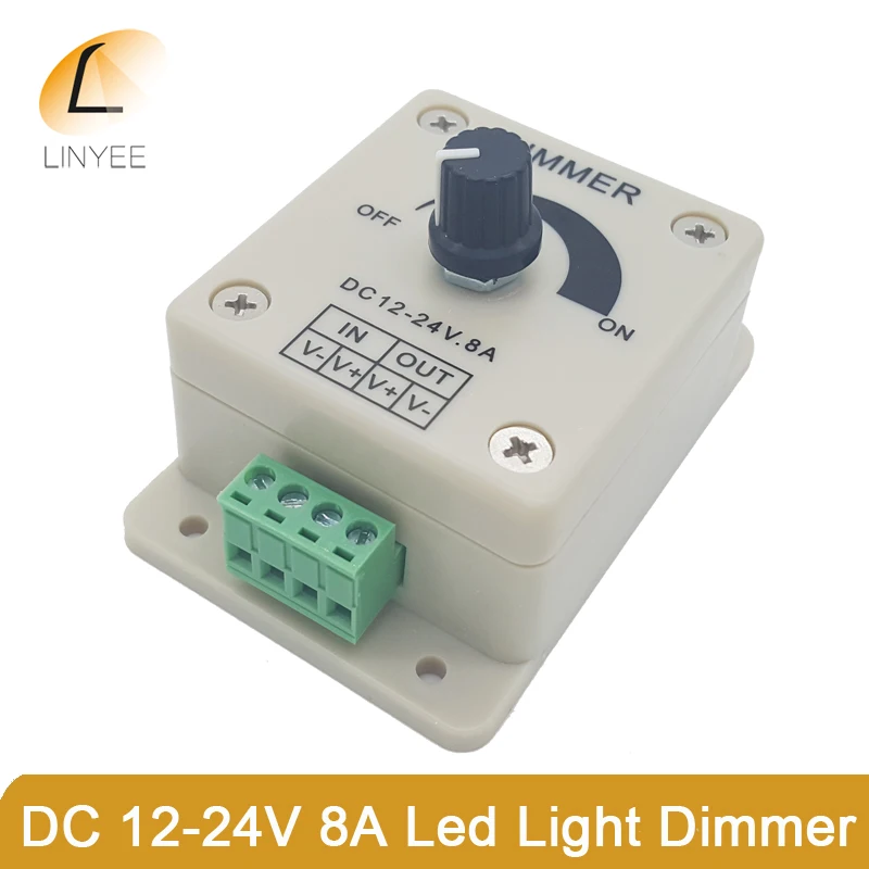 2017 NEW LED Dimmer Switch DC 12V-24V 8A Adjustable Brightness Lamp Bulb Strip Driver Single Color Light Power Supply Controller
2017 NEW LED Dimmer Switch DC 12V-24V 8A Adjustable Brightness Lamp Bulb Strip Driver Single Color Light Power Supply Controller
