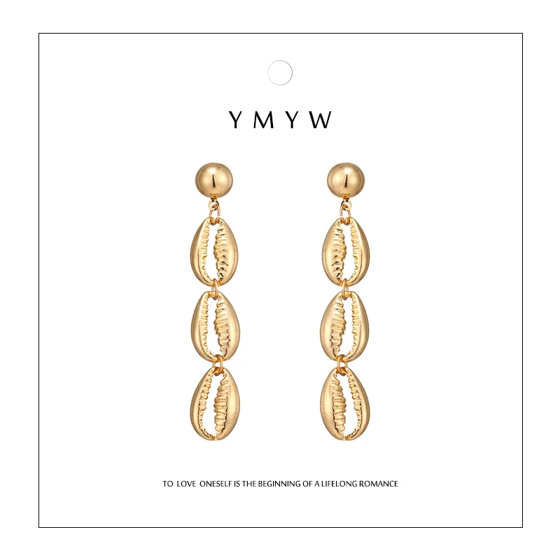 YMYW Trendy Metal Shell Drop Dangle Long Charm Gold Earrings for Women Party Jewelry Vintage Fashion Cheap Oorbellen Bijoux 2019
YMYW Trendy Metal Shell Drop Dangle Long Charm Gold Earrings for Women Party Jewelry Vintage Fashion Cheap Oorbellen Bijoux 2019