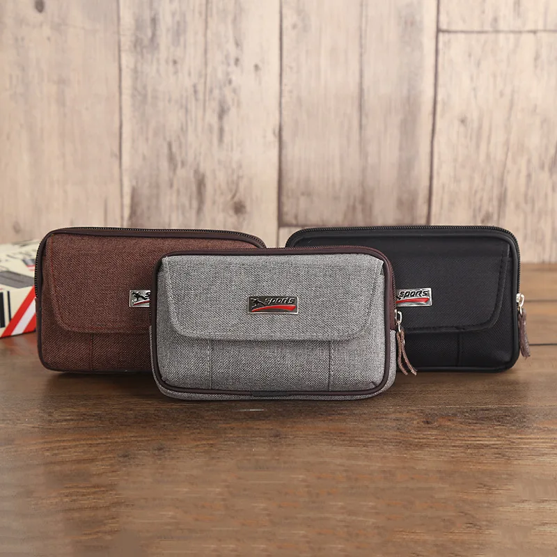 Waist Bag Belt Clip phone cover for asus zenfone max pro m2 m1 oppo reno find x f11 pro pocophone f1 moto g6 Cloth Pouch Case (9)