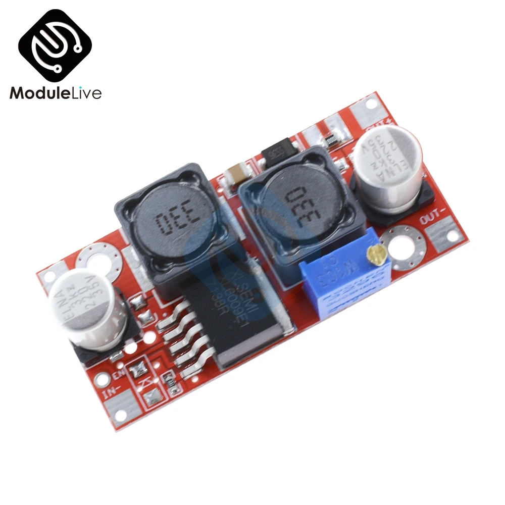 XL6009 Boost Buck DC-DC Adjustable Step Up Down Converter Module XL6009 Transformers Module Voltage 5-32V to 1.2-35V
XL6009 Boost Buck DC-DC Adjustable Step Up Down Converter Module XL6009 Transformers Module Voltage 5-32V to 1.2-35V