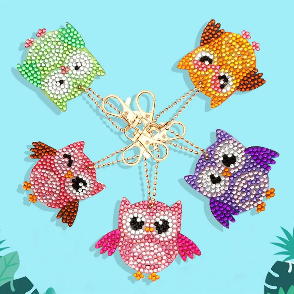 5D DIY Diamond Painting Keychain Bird Owl Full Diamond Painting Keyring Cross Stitch Embroidery Woman Bag Key Chain
5D DIY Diamond Painting Keychain Bird Owl Full Diamond Painting Keyring Cross Stitch Embroidery Woman Bag Key Chain