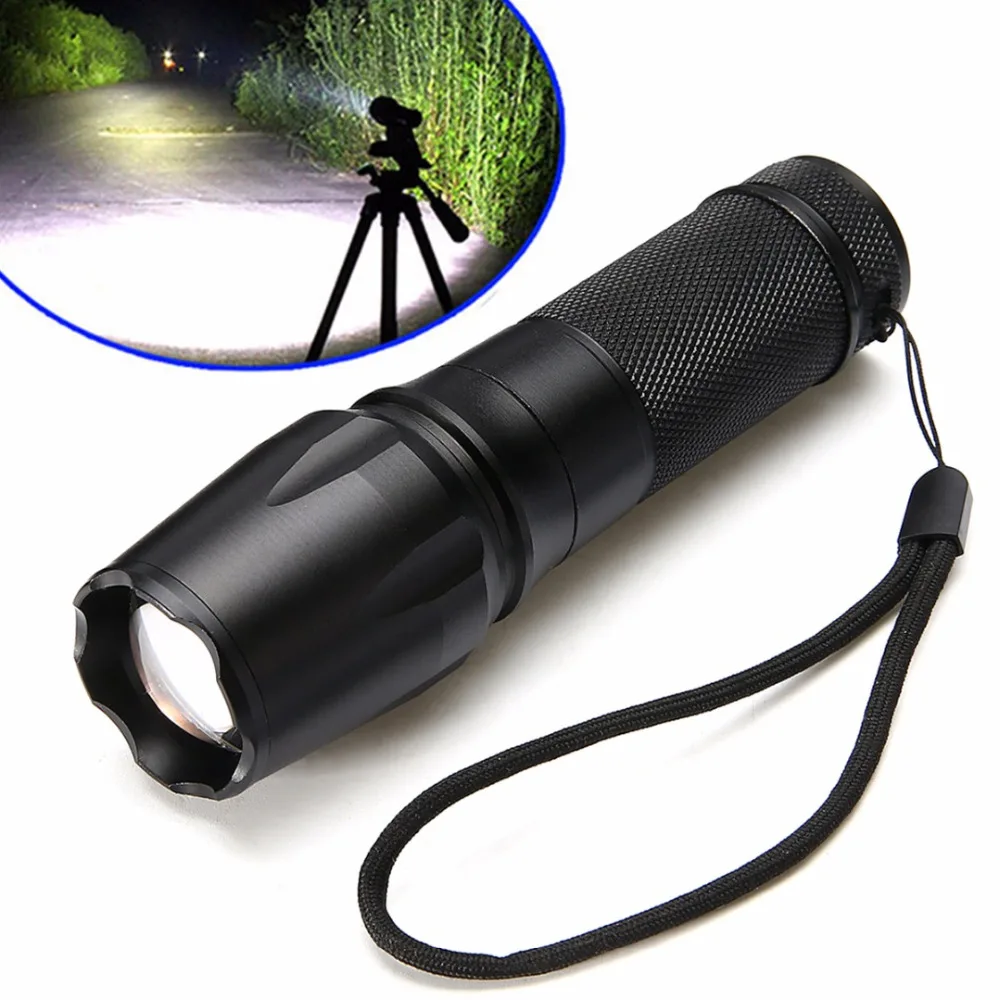 Portable 3000LM XML-T6 LED Zoomable Torch Lamp Focus Aluminum Flashlight with 18650/26650/AAA Battery Holder for Outdoor Light 
Portable 3000LM XML-T6 LED Zoomable Torch Lamp Focus Aluminum Flashlight with 18650/26650/AAA Battery Holder for Outdoor Light