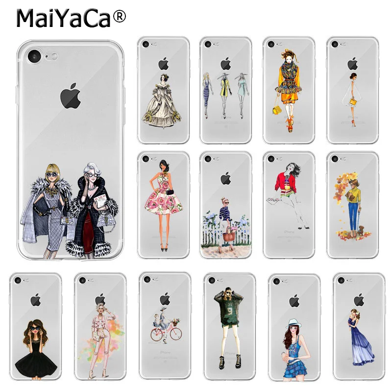 MaiYaCa VOGUE Модный чехол для телефона из ТПУ с рисунком мамы и мальчика iPhone 5 5Sx 6 7 7plus 8