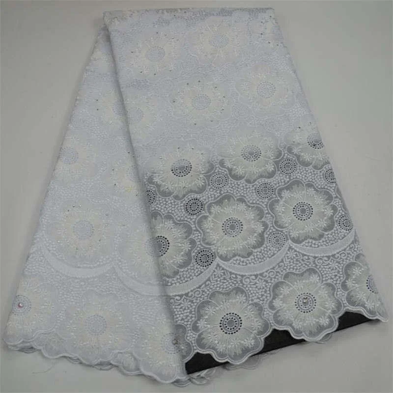 2018 African Lace Fabric Swiss Voile In Switzerland Embroidery High Quality Beautiful White Cotton Lace Fabric
2018 African Lace Fabric Swiss Voile In Switzerland Embroidery High Quality Beautiful White Cotton Lace Fabric
