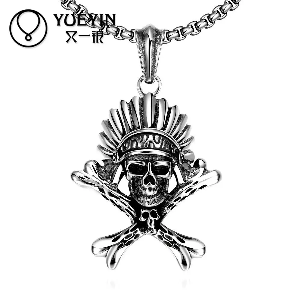 N027 2018 Hot sale skeleton necklace male punk Skull Pendant necklace for men Exaggerated Jewelry Men Vintage Necklace
N027 2018 Hot sale skeleton necklace male punk Skull Pendant necklace for men Exaggerated Jewelry Men Vintage Necklace