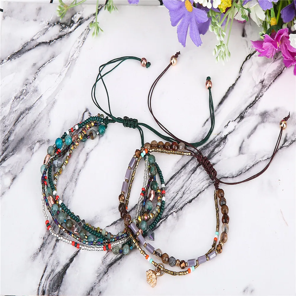 Bohemia Style Thin Beads Bracelet Multi-layer Colors Friendship Boho Bracelets&Bangles Charm Couple Beach Jewelry For 2018
Bohemia Style Thin Beads Bracelet Multi-layer Colors Friendship Boho Bracelets&Bangles Charm Couple Beach Jewelry For 2018