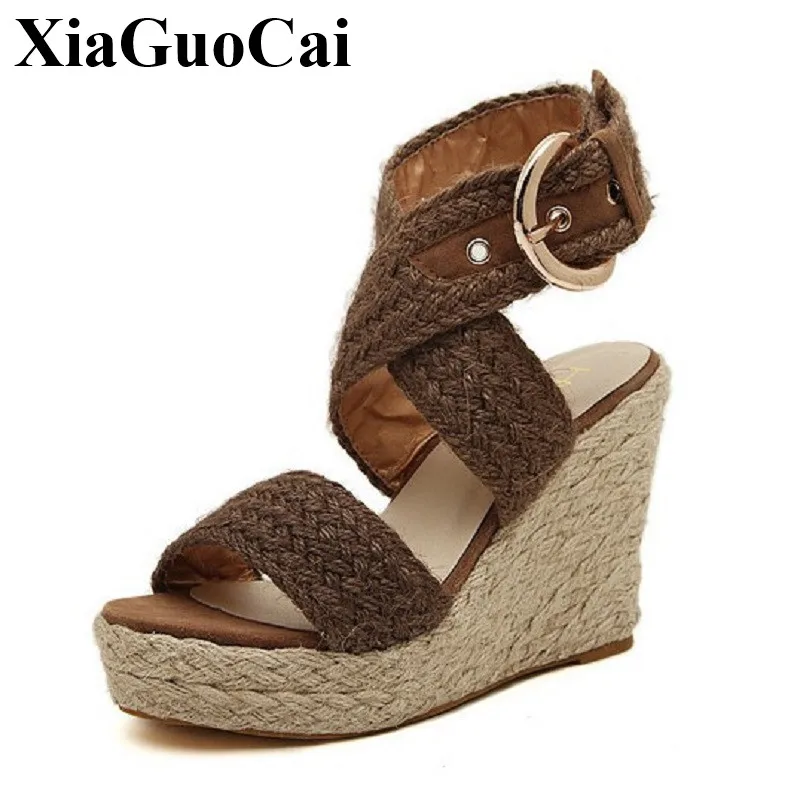 Summer Shoes Women Sandals Wedges Heels Bohemia Style Weave Breathable Gladiator Sandal with Platform Open Toe Casual Footwear
Summer Shoes Women Sandals Wedges Heels Bohemia Style Weave Breathable Gladiator Sandal with Platform Open Toe Casual Footwear