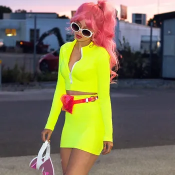 2019 New Summer Sexy Two Piece Set Fashion Full Sleeve Crop Top and Mini Skirt Women Suits Casual Solid Outfit
2019 New Summer Sexy Two Piece Set Fashion Full Sleeve Crop Top and Mini Skirt Women Suits Casual Solid Outfit
