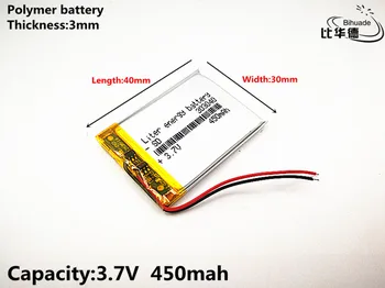 2019 new product Good Qulity 3.7V,450mAH,303040 Polymer lithium ion / Li-ion battery for TOY,POWER BANK,GPS,mp3,mp4
2019 new product Good Qulity 3.7V,450mAH,303040 Polymer lithium ion / Li-ion battery for TOY,POWER BANK,GPS,mp3,mp4