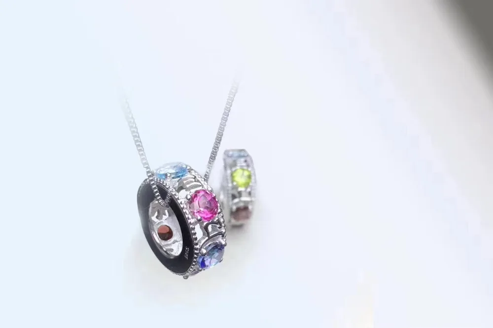 luck Lovely Bead natural Multicolor peridot Pendant natural garnet topaz pendant necklace S925 silver women party gift jewelery
luck Lovely Bead natural Multicolor peridot Pendant natural garnet topaz pendant necklace S925 silver women party gift jewelery