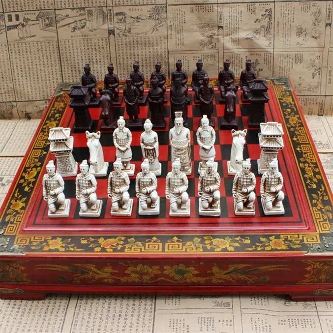New Wood Chess Chinese Retro Terracotta Warriors Chess Wood Do Old Carving Resin Chessman Oversized Chess Piece Premium Yernea
New Wood Chess Chinese Retro Terracotta Warriors Chess Wood Do Old Carving Resin Chessman Oversized Chess Piece Premium Yernea