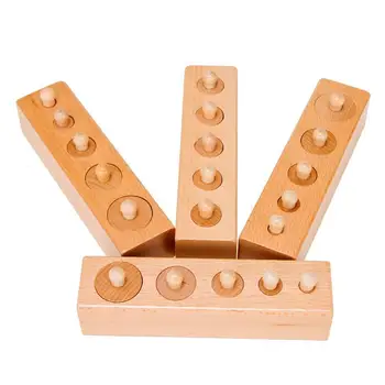 4pcs/1 set Montessori Educational Wooden Toys For Children Cylinder Socket Blocks Toy Baby Development Practice and Senses
4pcs/1 set Montessori Educational Wooden Toys For Children Cylinder Socket Blocks Toy Baby Development Practice and Senses