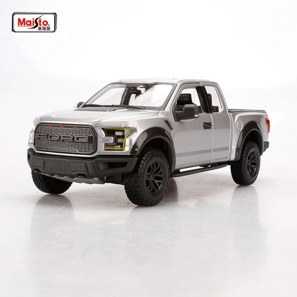 Kids Toys Pickup trucks toy Car models Maisto 1:24 Alloy Diecast Car 1/24 Silver-Gray 2017 F-150 SVT Raptor Truck Model
Kids Toys Pickup trucks toy Car models Maisto 1:24 Alloy Diecast Car 1/24 Silver-Gray 2017 F-150 SVT Raptor Truck Model