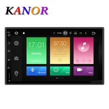Kanor Восьмиядерный Оперативная память 2 г Встроенная память 32 г 2 DIN Android 6.0 Аудиомагнитолы автомобильные стерео Радио с GPS Wi-Fi Универсальный GPS навигации видео головное устройство
