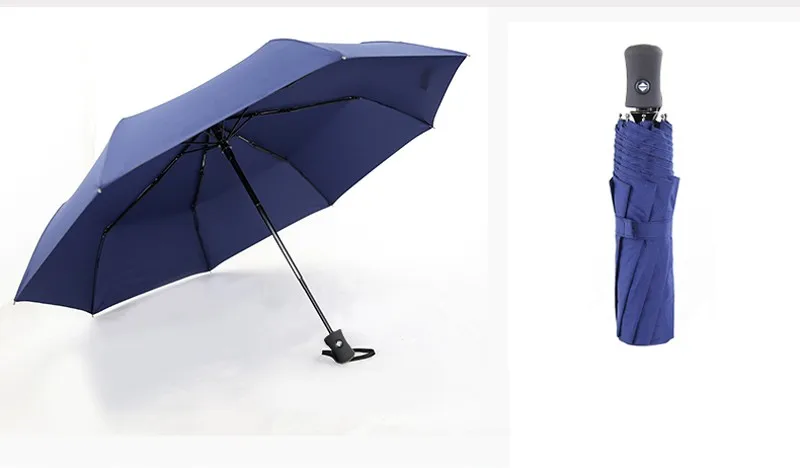 Creative Meteor Fully Automatic Umbrella Fashion Black 3 Folding Sun Umbrella Rain Women Men Umbrella Windproof Anti-UV Large Parasol13