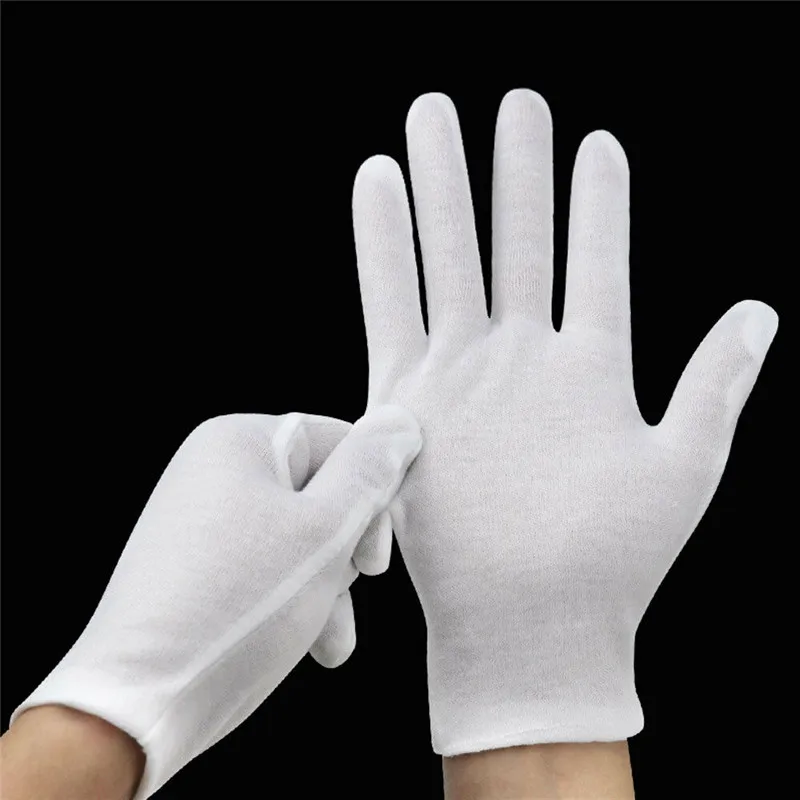 6 pairs White Cotton Gloves Full Finger Men Women Waiters/drivers/Jewelry Mittens Sweat Absorption Gloves Hands Protector W3
6 pairs White Cotton Gloves Full Finger Men Women Waiters/drivers/Jewelry Mittens Sweat Absorption Gloves Hands Protector W3