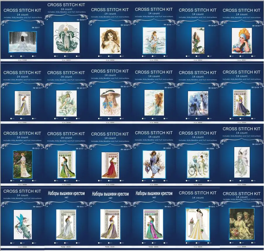 Needlework DIY Cross Stitch cross-stitch kits embroidery Sets For Embroidery 14CT flower angel girls styles 2 5 | Дом и сад