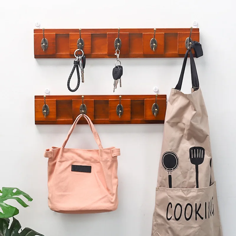 Home Storage Retro Hooks Rails Bathroom Bedroom Hanging Rack Holder Hooks For Cloth Retro Wood Wall Adjustable Decorative Hooks
Home Storage Retro Hooks Rails Bathroom Bedroom Hanging Rack Holder Hooks For Cloth Retro Wood Wall Adjustable Decorative Hooks