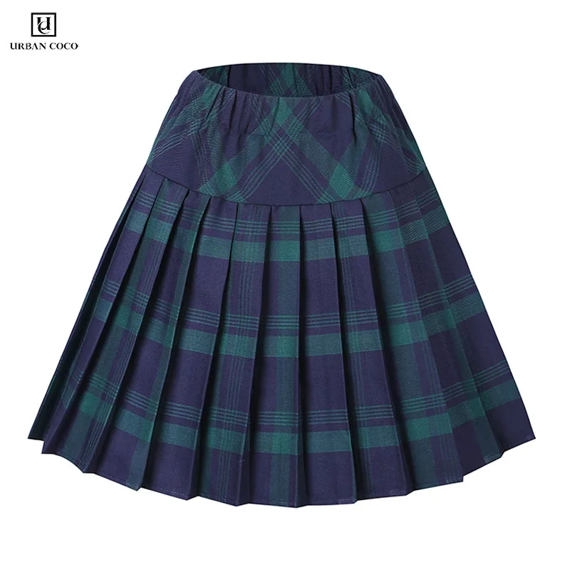 Urban CoCo Women's Elastic Waist Tartan Pleated Skirt Student School Uniform Hight Waist A-Line Plaid Skirt
Urban CoCo Women's Elastic Waist Tartan Pleated Skirt Student School Uniform Hight Waist A-Line Plaid Skirt
