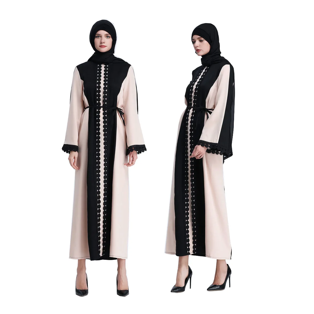 Muslim Dress Abaya Caftan Hijab Dress Patchwork Black Cardigan Robe Arabic Ramadan Kaftan Moroccan Vestidos Islamic Clothing
Muslim Dress Abaya Caftan Hijab Dress Patchwork Black Cardigan Robe Arabic Ramadan Kaftan Moroccan Vestidos Islamic Clothing