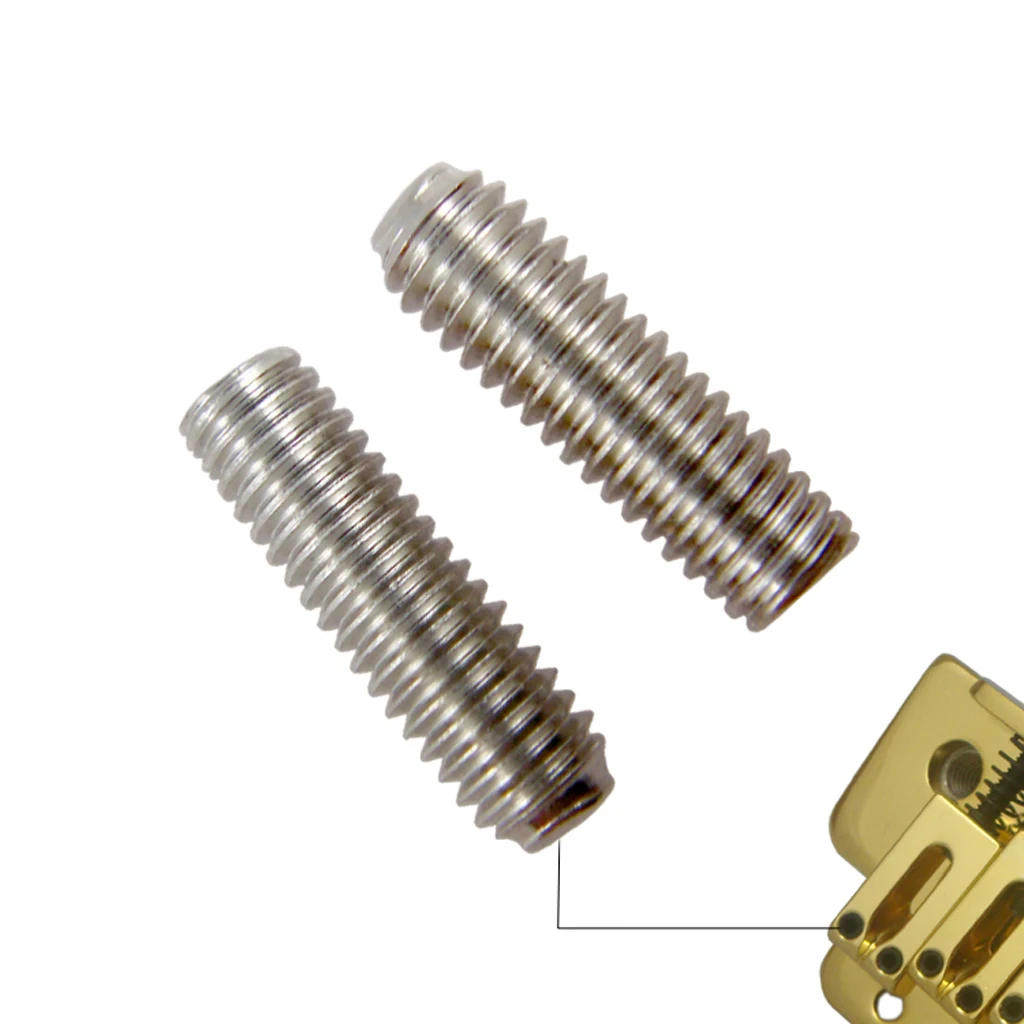 Perfeclan 24 Pieces Guitar Saddle Bridge Hexagon Screws for Fender Strat Tele Guitar Parts Guitar Parts & Accessories