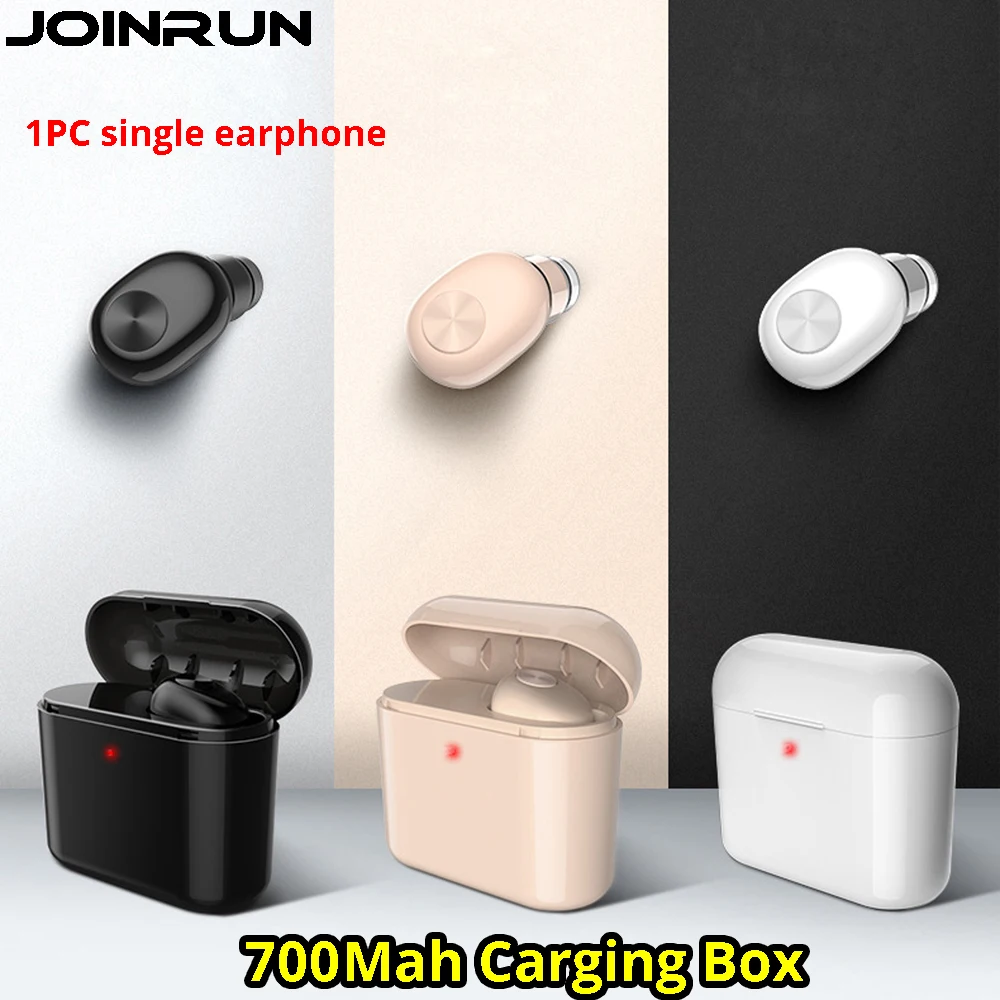 Joinrun Mini Invisible Wireless Bluetooth Earphone Mini Wireless Bluetooth Headset for phone with 700 mAh Charging box Portable
Joinrun Mini Invisible Wireless Bluetooth Earphone Mini Wireless Bluetooth Headset for phone with 700 mAh Charging box Portable