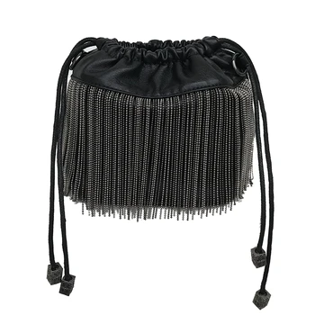 2019 new fashion banquet bag female tassel bucket bag mini bag chain shoulder bag diagonal small bag
2019 new fashion banquet bag female tassel bucket bag mini bag chain shoulder bag diagonal small bag