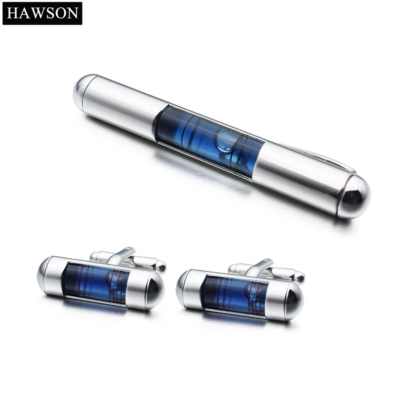 Novelty Blue Level Cufflinks and Tie Clip Set Mens In Box Air Bubble Cylinder Cuff Links jewelry accessories,gift for him
Novelty Blue Level Cufflinks and Tie Clip Set Mens In Box Air Bubble Cylinder Cuff Links jewelry accessories,gift for him