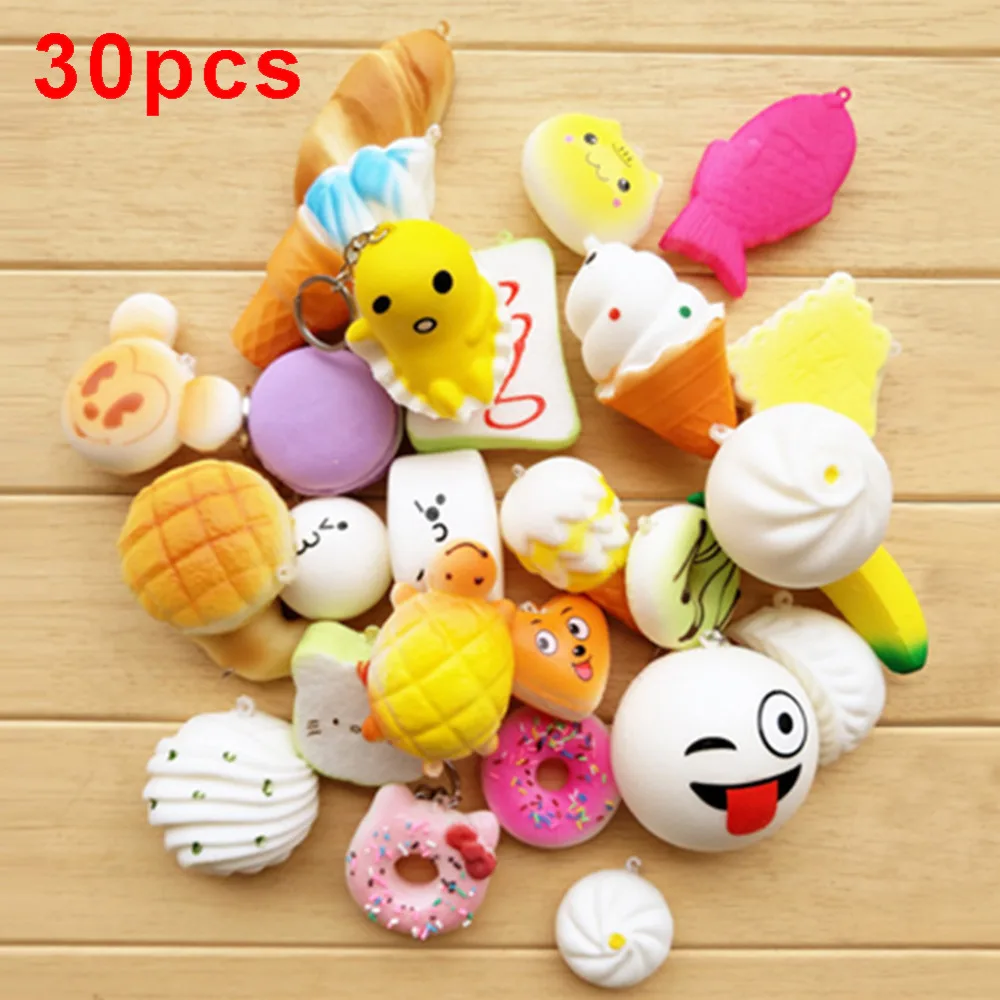 30Pcs/lot Slow Rising Squishy Squeeze Cute Soft Mini Bread Cake ice Cream Phone Straps Kids Wholesale
30Pcs/lot Slow Rising Squishy Squeeze Cute Soft Mini Bread Cake ice Cream Phone Straps Kids Wholesale