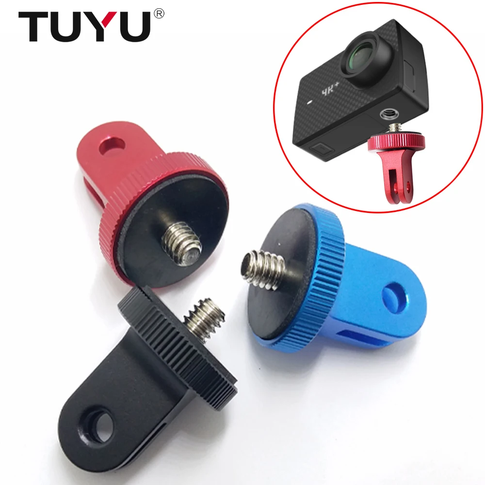 TUYU Metal 1/4 Mini Tripod Adapter Mount for GoPro Hero 7 6 5 4 Session Xiaomi Yi 4K Sjcam Sj4000 Eken H9 Go Pro Hero Accessory
TUYU Metal 1/4 Mini Tripod Adapter Mount for GoPro Hero 7 6 5 4 Session Xiaomi Yi 4K Sjcam Sj4000 Eken H9 Go Pro Hero Accessory