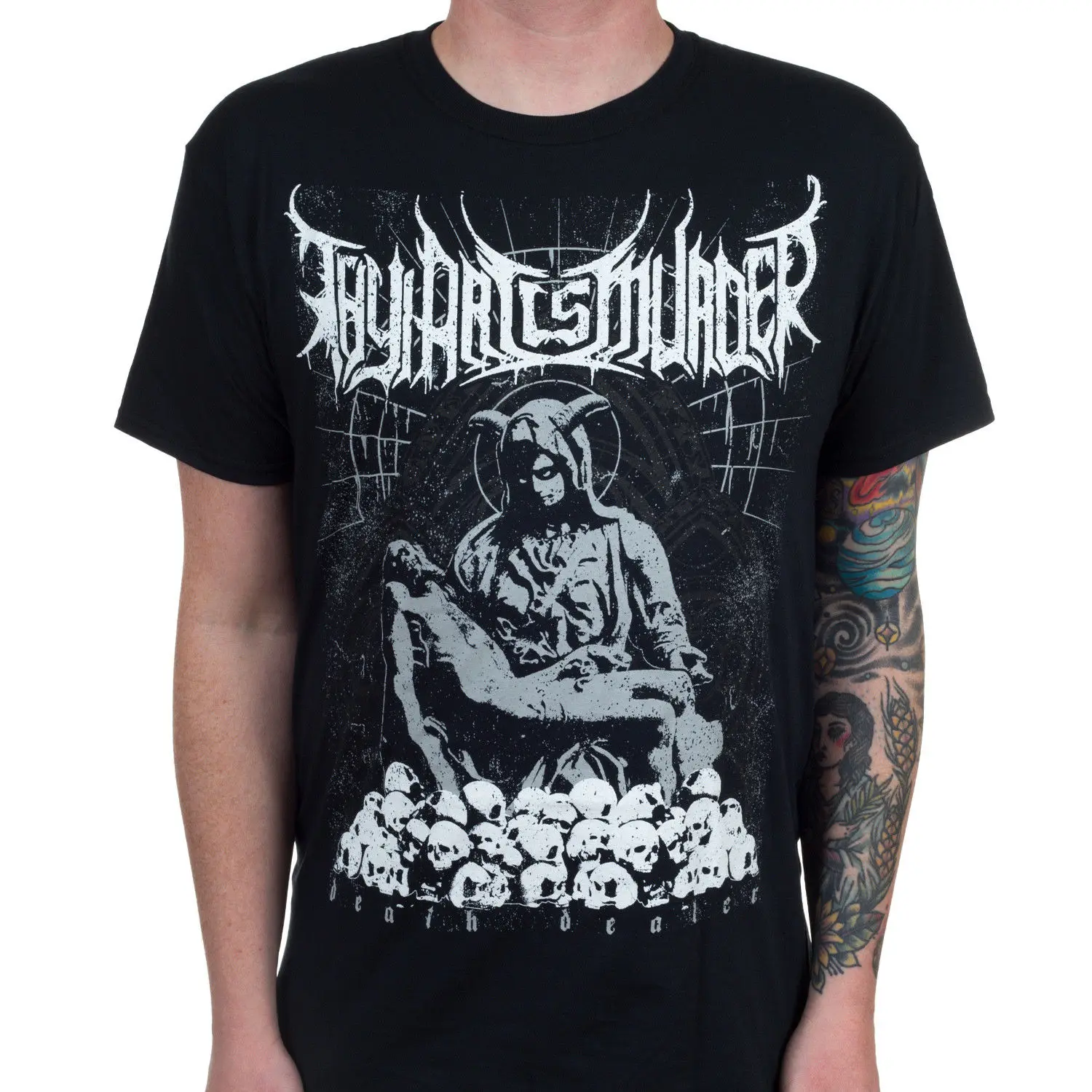 Authentic THY ART IS MURDER Death Dealer T-Shirt S-3XL NEW Classic Cotton Men Round Collar Short Sleeve Top Tee T SHIRT
Authentic THY ART IS MURDER Death Dealer T-Shirt S-3XL NEW Classic Cotton Men Round Collar Short Sleeve Top Tee T SHIRT