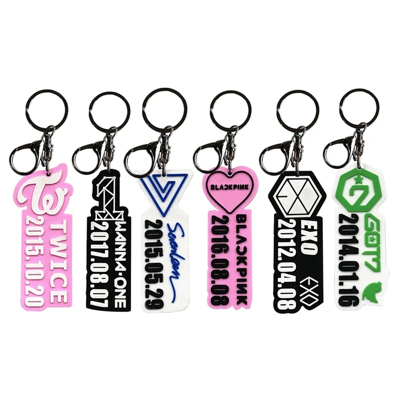 

Kpop BTS Bangtan Boys Album Army Blackpink GOT7 WANNA ONE TWICE SEVENTEEN Keychain EXO Key Chain Bag Pendant Ornaments