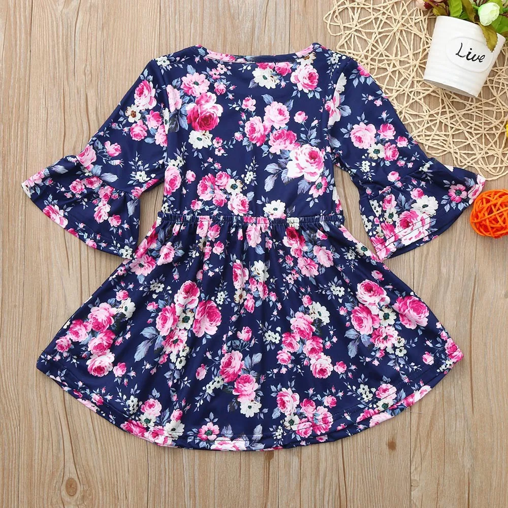 Children Kids Girls Long Sleeved Flower Floral Print Dance Dress Clothing DEC21 P45
Children Kids Girls Long Sleeved Flower Floral Print Dance Dress Clothing DEC21 P45