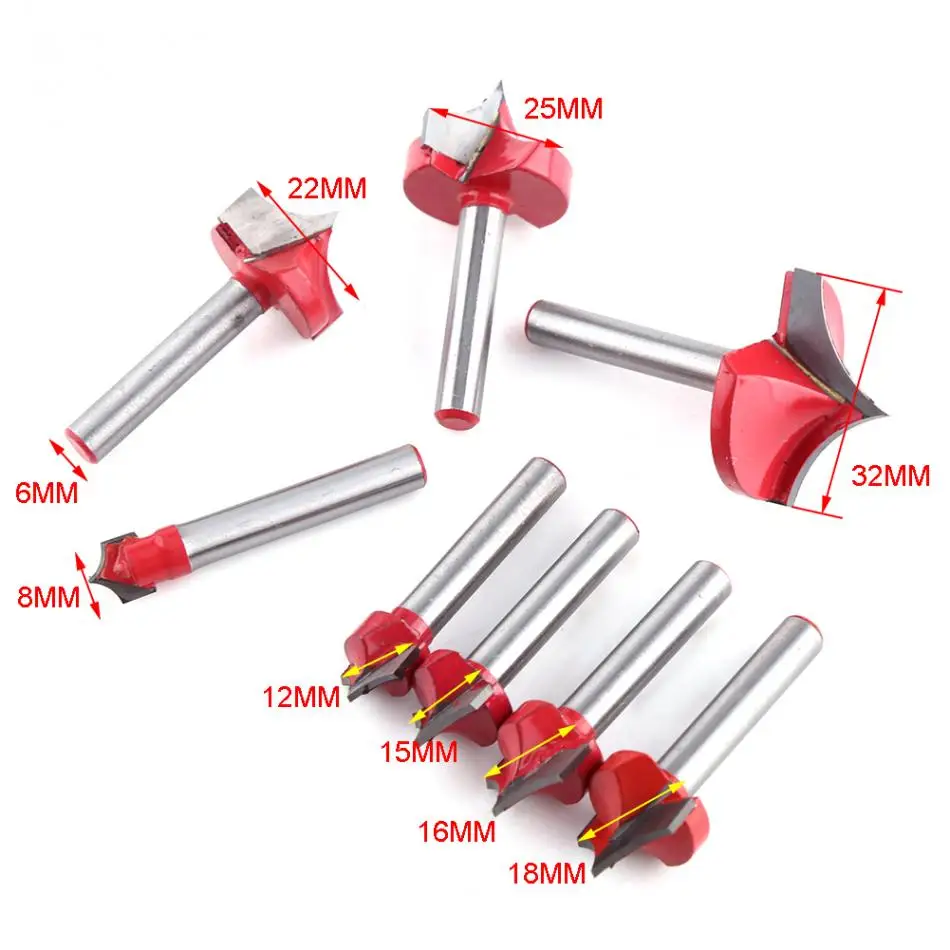 6 mm Schaft 3D CNC Gravur Schaftfräser V Groove Nadelspitze Router Bit Holzbearbeitung Bit Carving Tool V Groove Sharpen Bit 10mm
