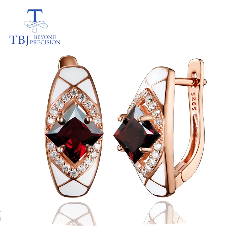 TBJ,Garnet earrings clip natural gemstone 925 sterling silver rose color luxurious fine jewelry for woman anniversary gifts
TBJ,Garnet earrings clip natural gemstone 925 sterling silver rose color luxurious fine jewelry for woman anniversary gifts
