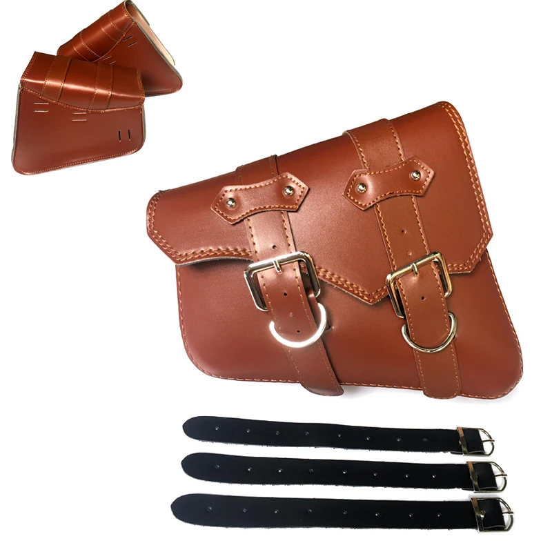 2x Universal Motorcycle Saddle bags PU Leather saddlebag For Harley Sportster XL883 XL1200 Cruiser Side Storage Tool Pouches
2x Universal Motorcycle Saddle bags PU Leather saddlebag For Harley Sportster XL883 XL1200 Cruiser Side Storage Tool Pouches