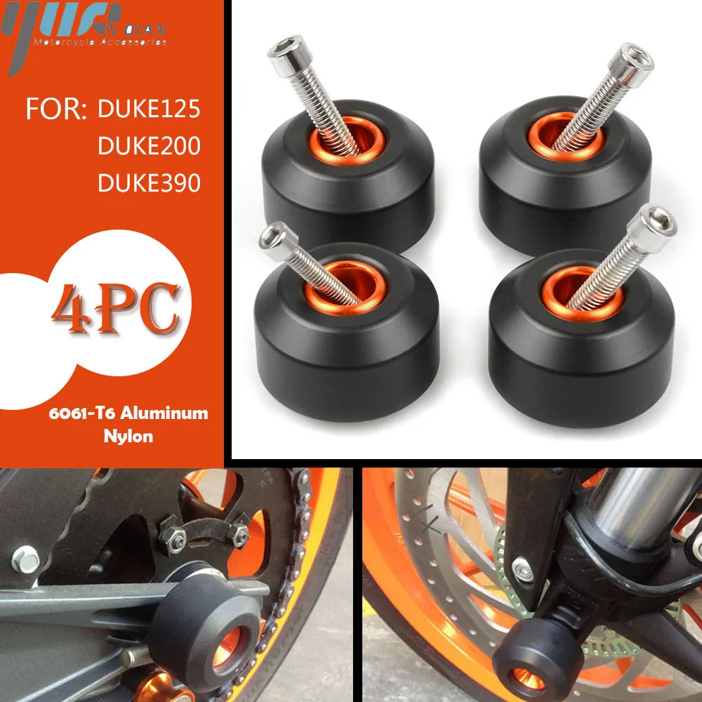 For KTM DUKE125/200 For KTM DUKE390 Motorcycle Front & Rear WheeL Frame Sliders Falling Protection Frame Sliders duke125/200 390
For KTM DUKE125/200 For KTM DUKE390 Motorcycle Front & Rear WheeL Frame Sliders Falling Protection Frame Sliders duke125/200 390