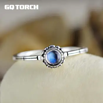 GQTORCH Natural Moonstone Ring Silver 925 Rings Women Simple Flowers Design Elegant Gemstone Rings Fine Jewelry
GQTORCH Natural Moonstone Ring Silver 925 Rings Women Simple Flowers Design Elegant Gemstone Rings Fine Jewelry