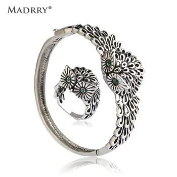 Madrry Gothic Owl Hollow Jewelry Sets Bangle&Rings For Women Man Antique Silver Color Animal Wrist Accessories Wide Aros Joyas
Madrry Gothic Owl Hollow Jewelry Sets Bangle&Rings For Women Man Antique Silver Color Animal Wrist Accessories Wide Aros Joyas