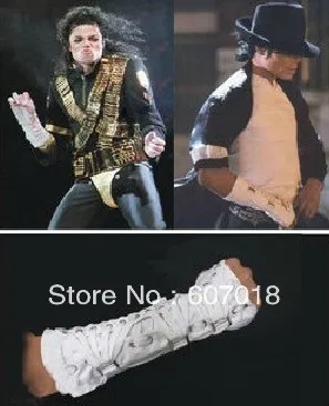 MJ Michael Jackson ultimate collection bandage Dangerous White Cotton ArmBrace Punk glove for performance
MJ Michael Jackson ultimate collection bandage Dangerous White Cotton ArmBrace Punk glove for performance