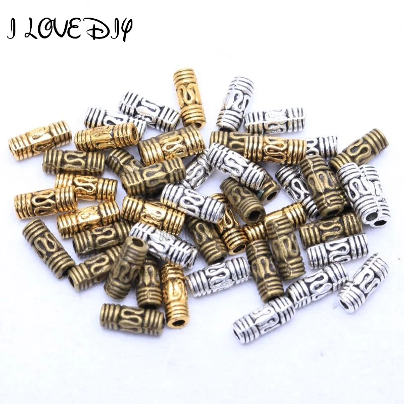 50Pcs Antique Column Tube Bronze Silver Gold Spacer Beads Fit European Charms Bracelets Jewelry Diy Findings 8x3mm
50Pcs Antique Column Tube Bronze Silver Gold Spacer Beads Fit European Charms Bracelets Jewelry Diy Findings 8x3mm